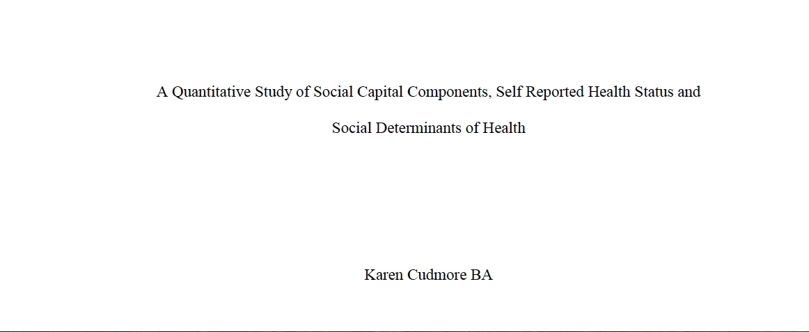Quantitative Study Screen Shot
